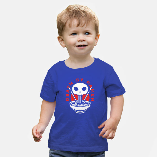 Death By Ramen Worth It-Baby-Basic-Tee-Alundrart