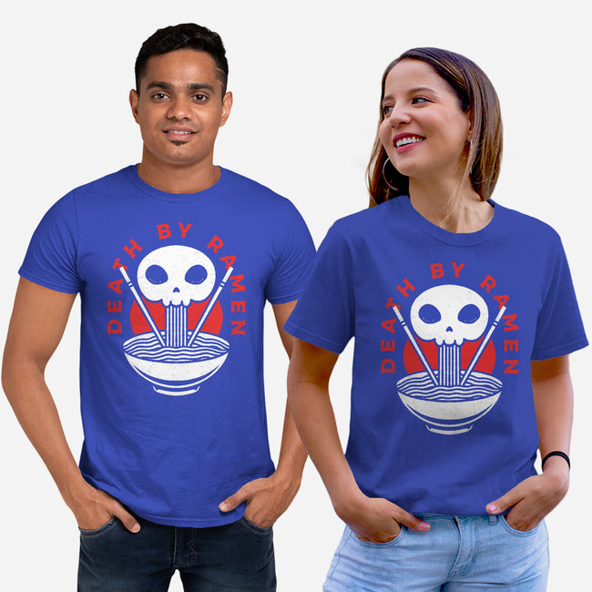 Death By Ramen Worth It-Unisex-Basic-Tee-Alundrart