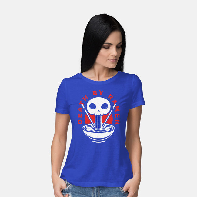 Death By Ramen Worth It-Womens-Basic-Tee-Alundrart