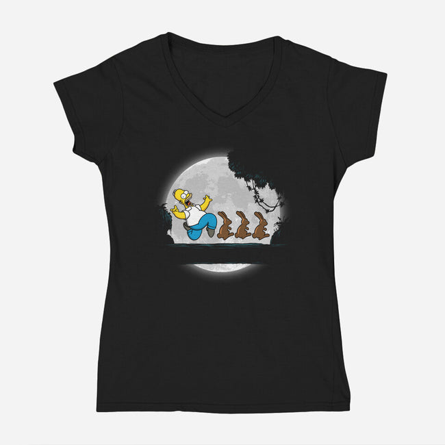 Hakuna Homerata-Womens-V-Neck-Tee-Barbadifuoco