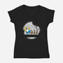 Hakuna Homerata-Womens-V-Neck-Tee-Barbadifuoco