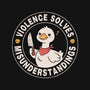 Violence Solves Misunderstandings-Unisex-Kitchen-Apron-GODZILLARGE