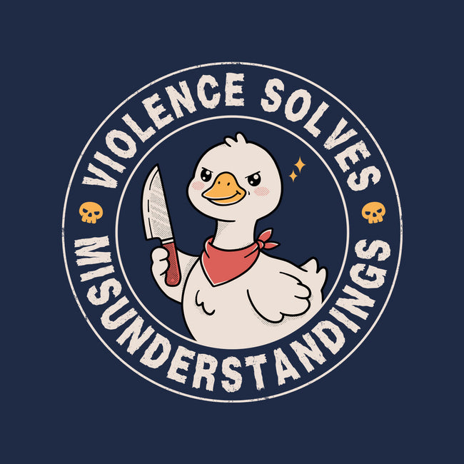 Violence Solves Misunderstandings-None-Basic Tote-Bag-GODZILLARGE