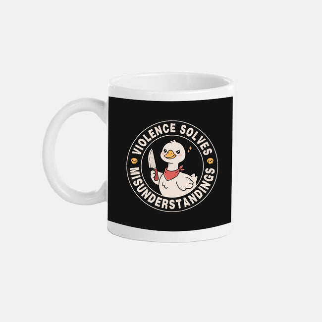 Violence Solves Misunderstandings-None-Mug-Drinkware-GODZILLARGE