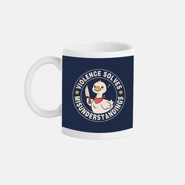 Violence Solves Misunderstandings-None-Mug-Drinkware-GODZILLARGE