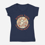 Mystery Mushroom-Womens-V-Neck-Tee-GODZILLARGE