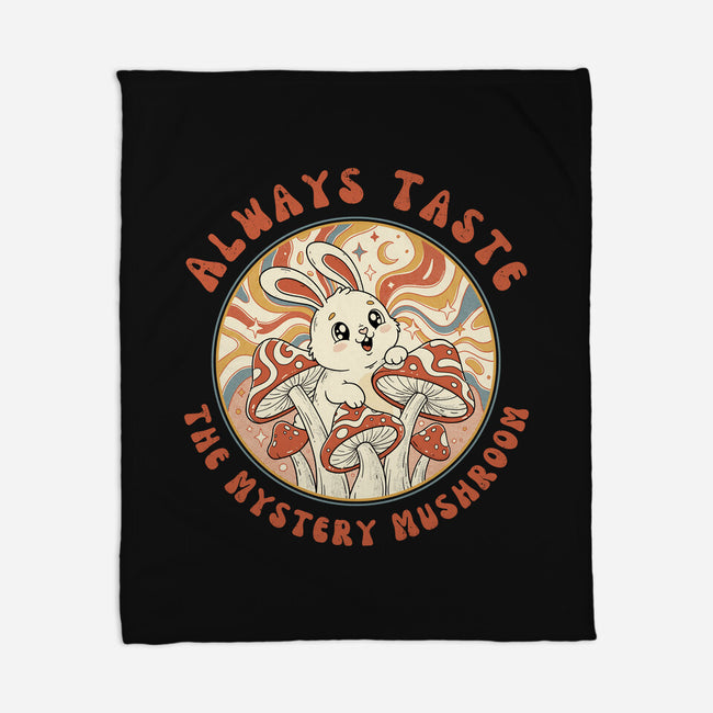 Mystery Mushroom-None-Fleece-Blanket-GODZILLARGE