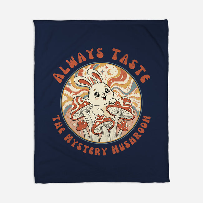 Mystery Mushroom-None-Fleece-Blanket-GODZILLARGE