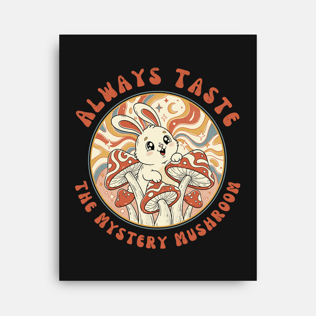 Mystery Mushroom-None-Stretched-Canvas-GODZILLARGE