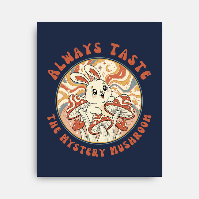 Mystery Mushroom-None-Stretched-Canvas-GODZILLARGE