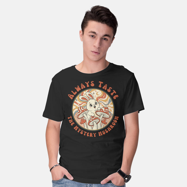 Mystery Mushroom-Mens-Basic-Tee-GODZILLARGE