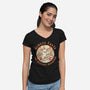 Mystery Mushroom-Womens-V-Neck-Tee-GODZILLARGE
