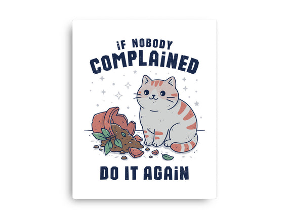 If Nobody Complained Do It Again
