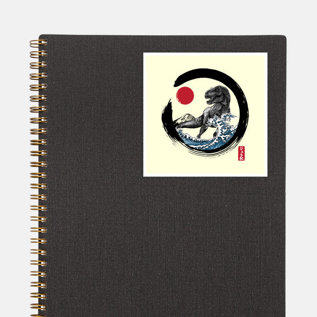 Enso T-Rex-None-Glossy-Sticker-DrMonekers