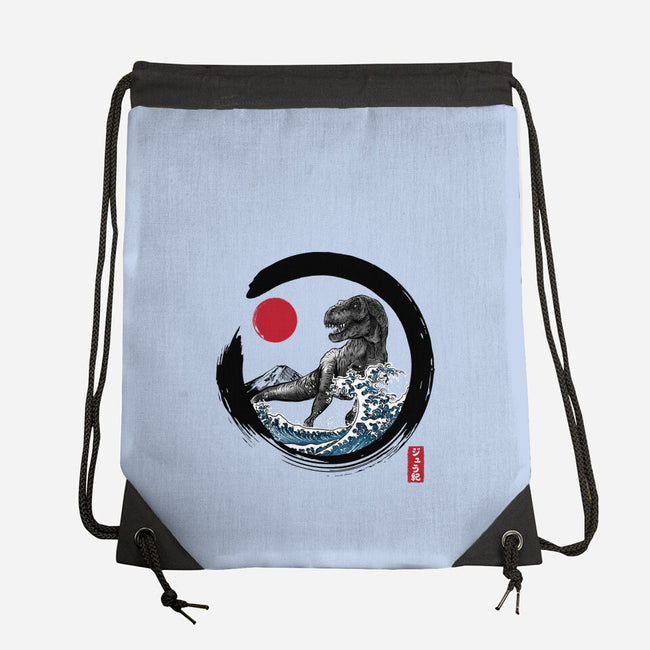 Enso T-Rex-None-Drawstring-Bag-DrMonekers