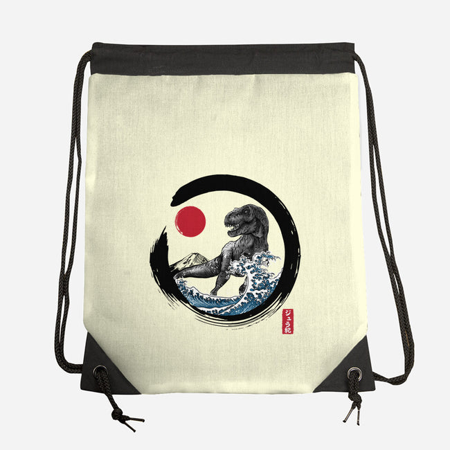 Enso T-Rex-None-Drawstring-Bag-DrMonekers