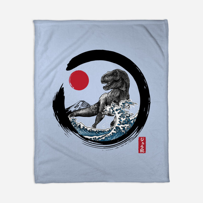 Enso T-Rex-None-Fleece-Blanket-DrMonekers