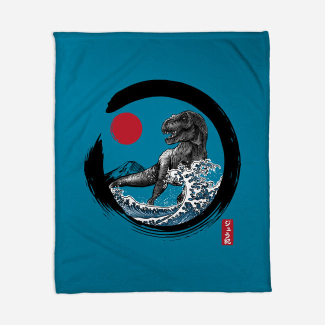Enso T-Rex-None-Fleece-Blanket-DrMonekers