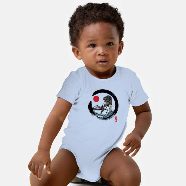 Enso T-Rex-Baby-Basic-Onesie-DrMonekers