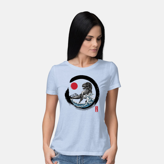 Enso T-Rex-Womens-Basic-Tee-DrMonekers