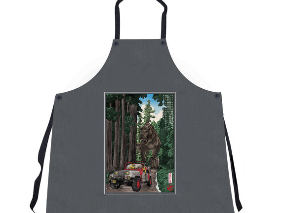 T-Rex Chase Woodblock