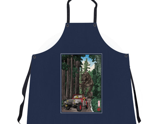 T-Rex Chase Woodblock