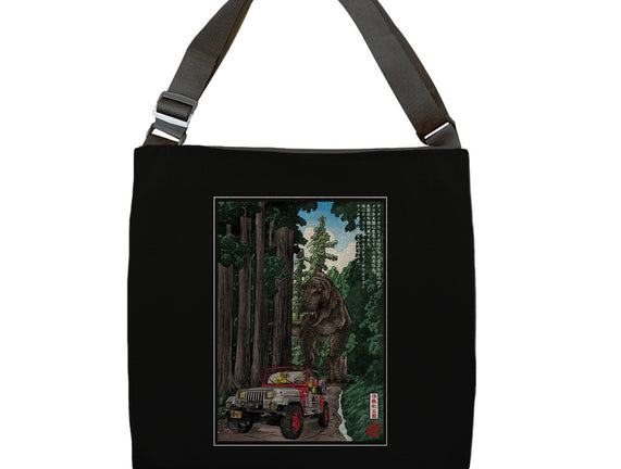 T-Rex Chase Woodblock