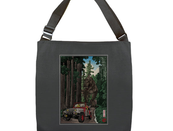 T-Rex Chase Woodblock