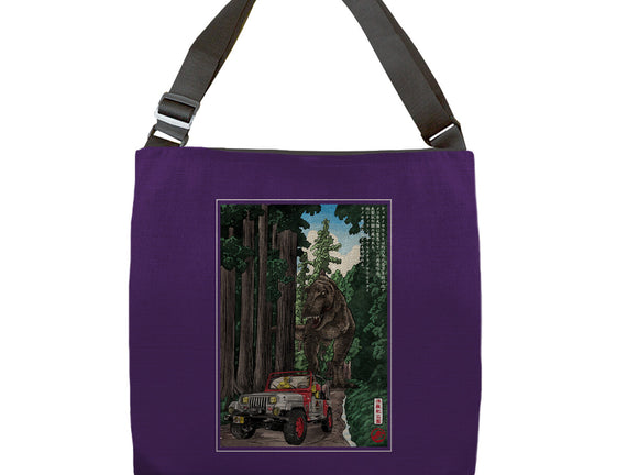 T-Rex Chase Woodblock