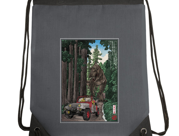 T-Rex Chase Woodblock