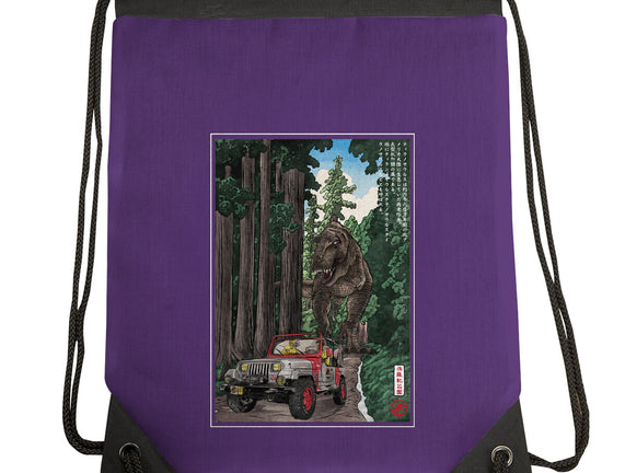 T-Rex Chase Woodblock