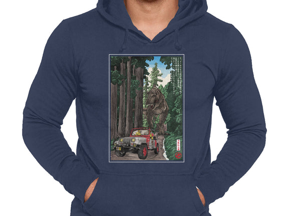 T-Rex Chase Woodblock