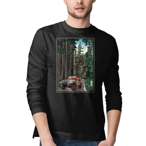 T-Rex Chase Woodblock