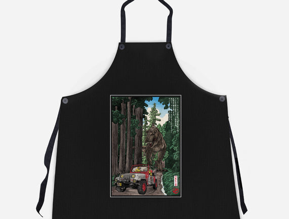 T-Rex Chase Woodblock