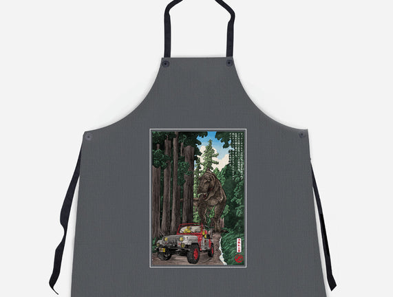 T-Rex Chase Woodblock