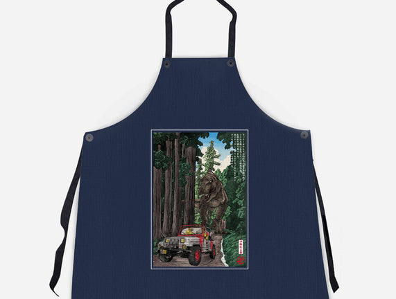 T-Rex Chase Woodblock