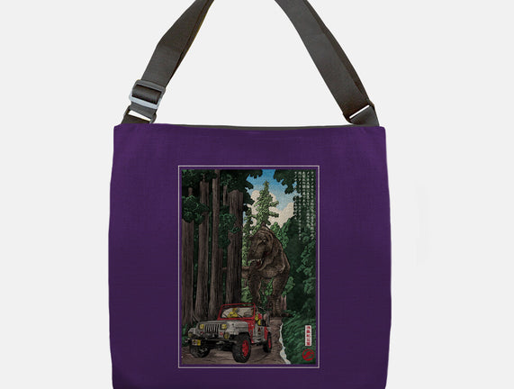 T-Rex Chase Woodblock