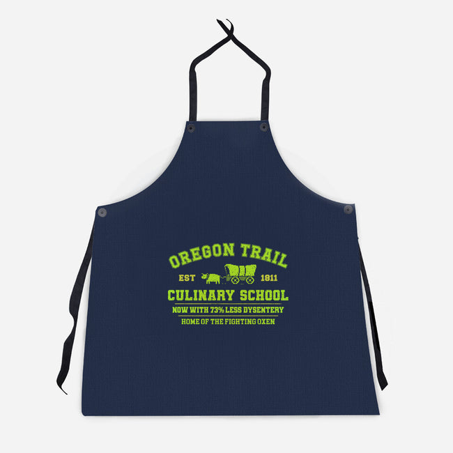 Oregon Trail Culinary School-Unisex-Kitchen-Apron-kg07