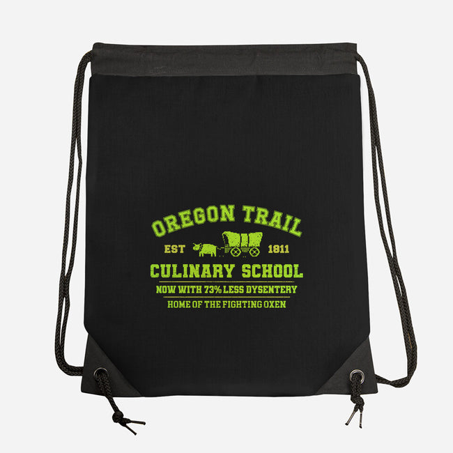 Oregon Trail Culinary School-None-Drawstring-Bag-kg07