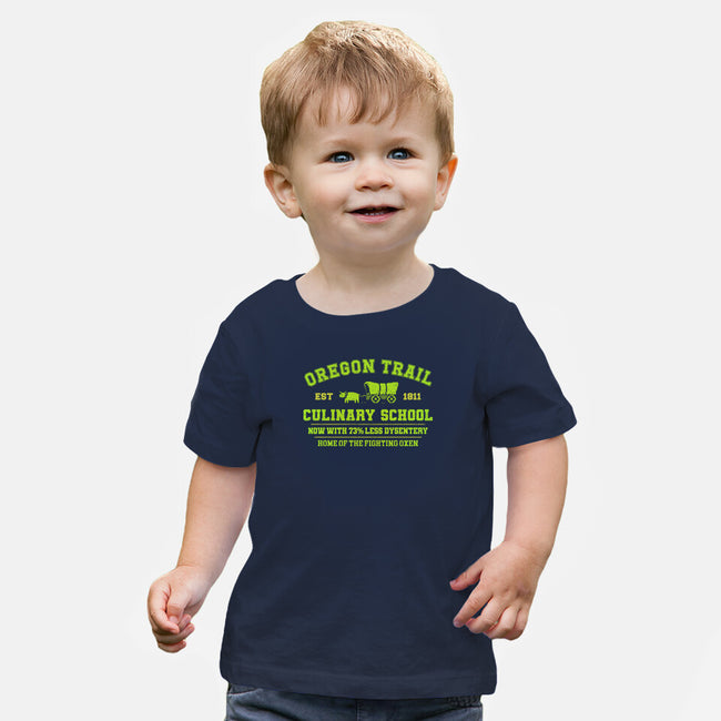 Oregon Trail Culinary School-Baby-Basic-Tee-kg07