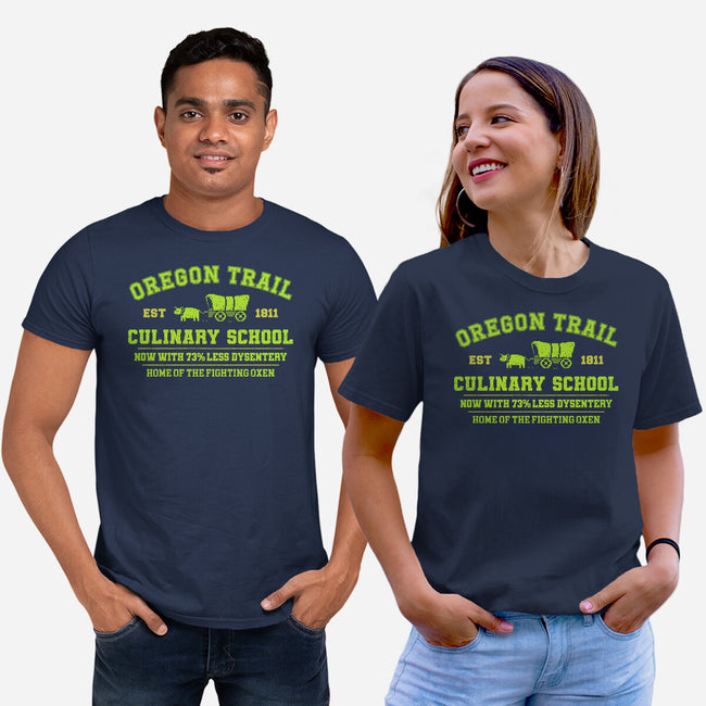 Oregon Trail Culinary School-Unisex-Basic-Tee-kg07