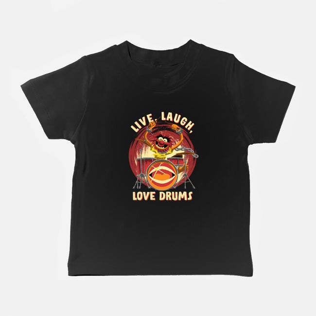 Love Drums-Baby-Basic-Tee-rmatix