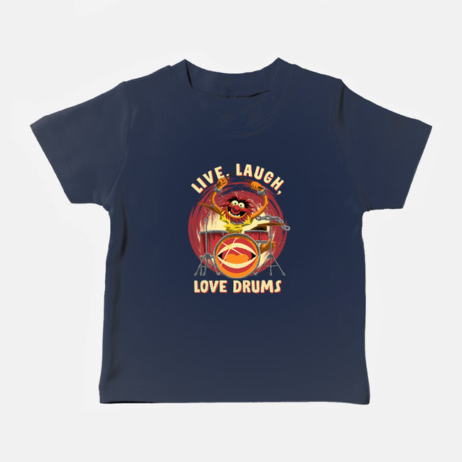 Love Drums-Baby-Basic-Tee-rmatix