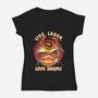 Love Drums-Womens-V-Neck-Tee-rmatix
