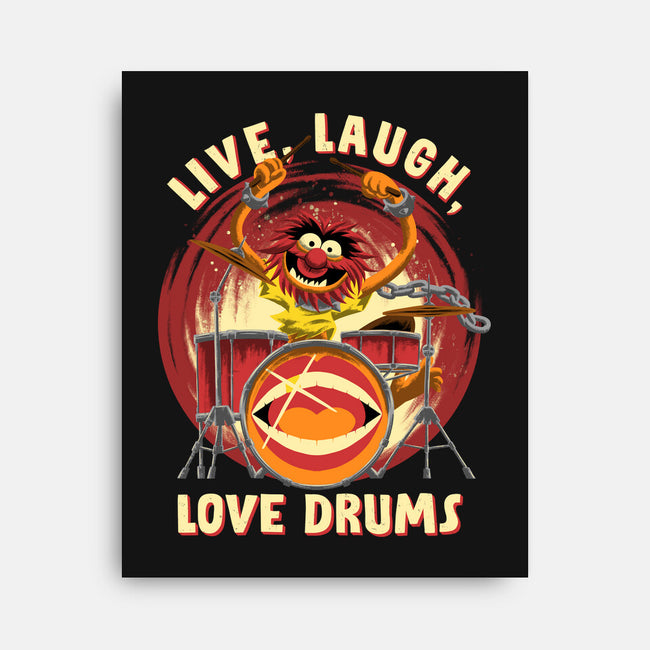 Love Drums-None-Stretched-Canvas-rmatix