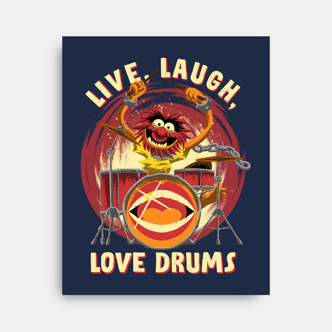 Love Drums-None-Stretched-Canvas-rmatix