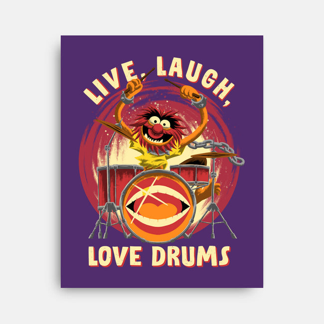 Love Drums-None-Stretched-Canvas-rmatix