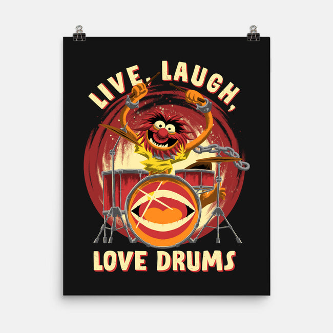 Love Drums-None-Matte-Poster-rmatix