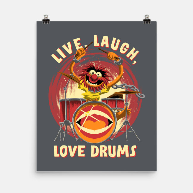 Love Drums-None-Matte-Poster-rmatix