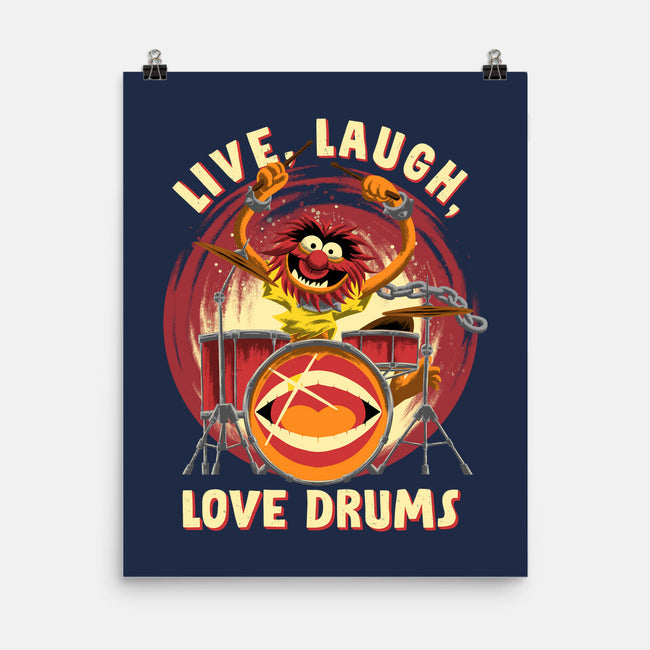 Love Drums-None-Matte-Poster-rmatix
